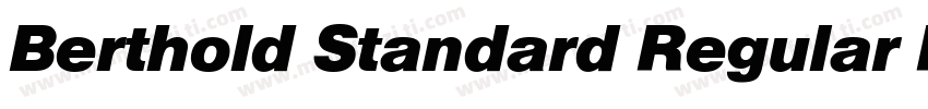 Berthold Standard Regular Regular字体转换